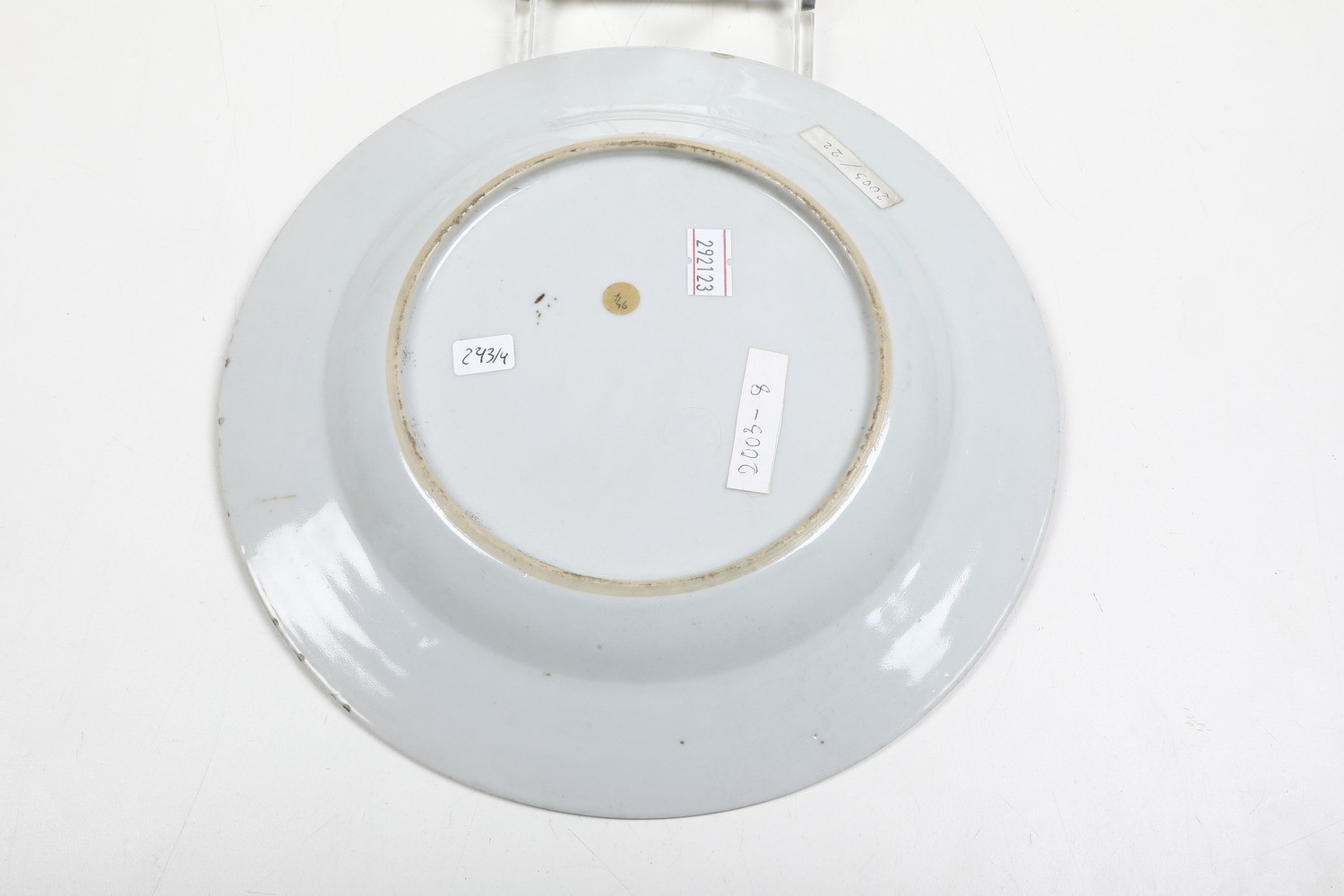 Quattro piatti. Cina, Compagnia delle Indie, XVIII secolo.