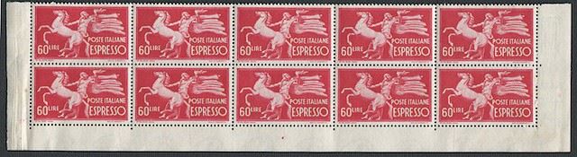 1945/1952, Repubblica italiana, Espressi, serie completa di 7 valori  - Asta Storia Postale e Filatelia - Cambi Casa d'Aste