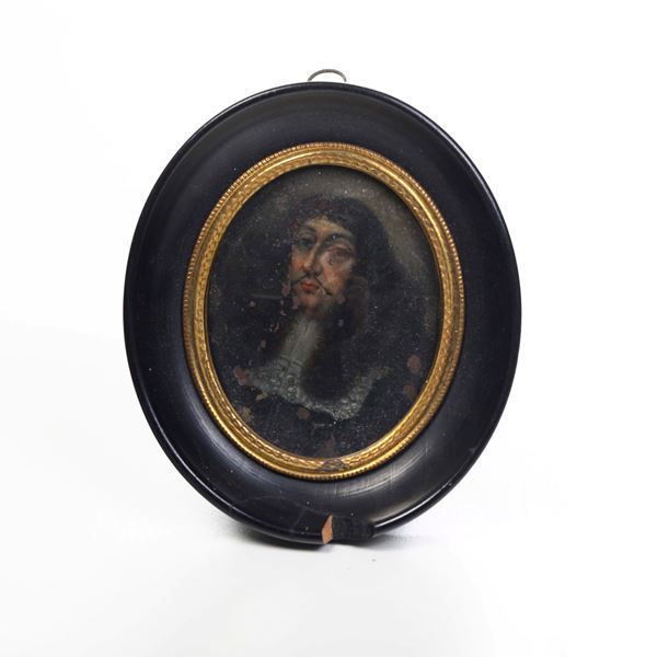 Miniatura in cornice ovale