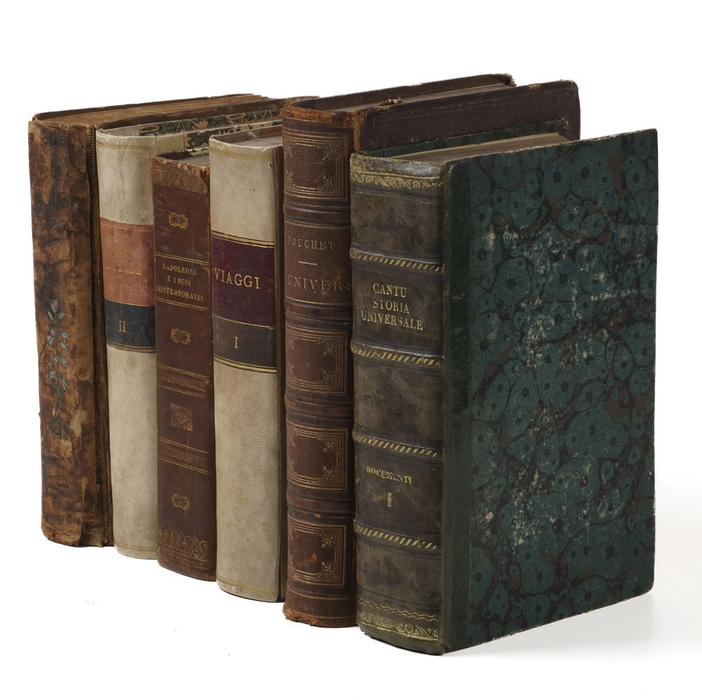 Lotto Composito di Volumi Secoli XIX-XX Cantù Cesare, Storia Universale, Torino Pomba 1848-1852./...