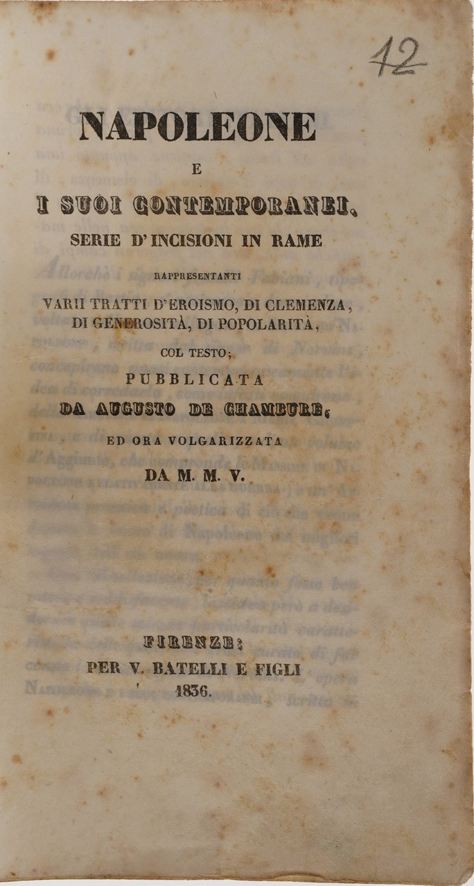 Lotto Composito di Volumi Secoli XIX-XX Cantù Cesare, Storia Universale, Torino Pomba 1848-1852./...