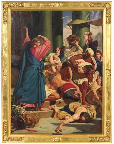 Scuola del XX Secolo (h. Pedella?) la Cacciata dei Mercanti dal Tempio