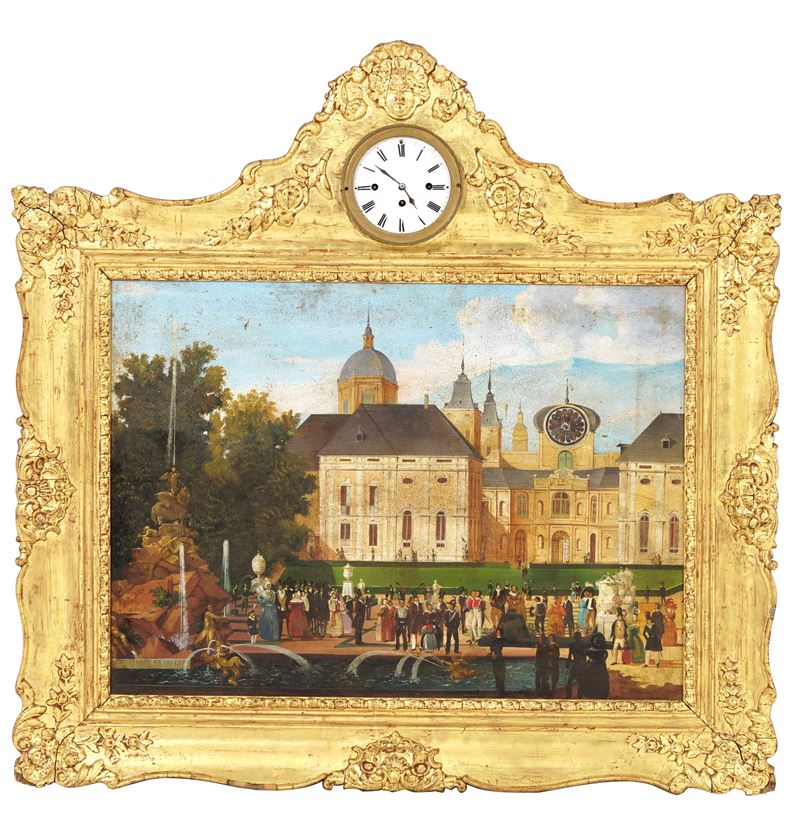 Orologio a quadro, Italia XX secolo  - Auction Palazzo Pugliese: Antique style furniture - Cambi Casa d'Aste
