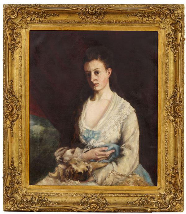 Scuola inglese, fine XIX secolo Ritratto femminile