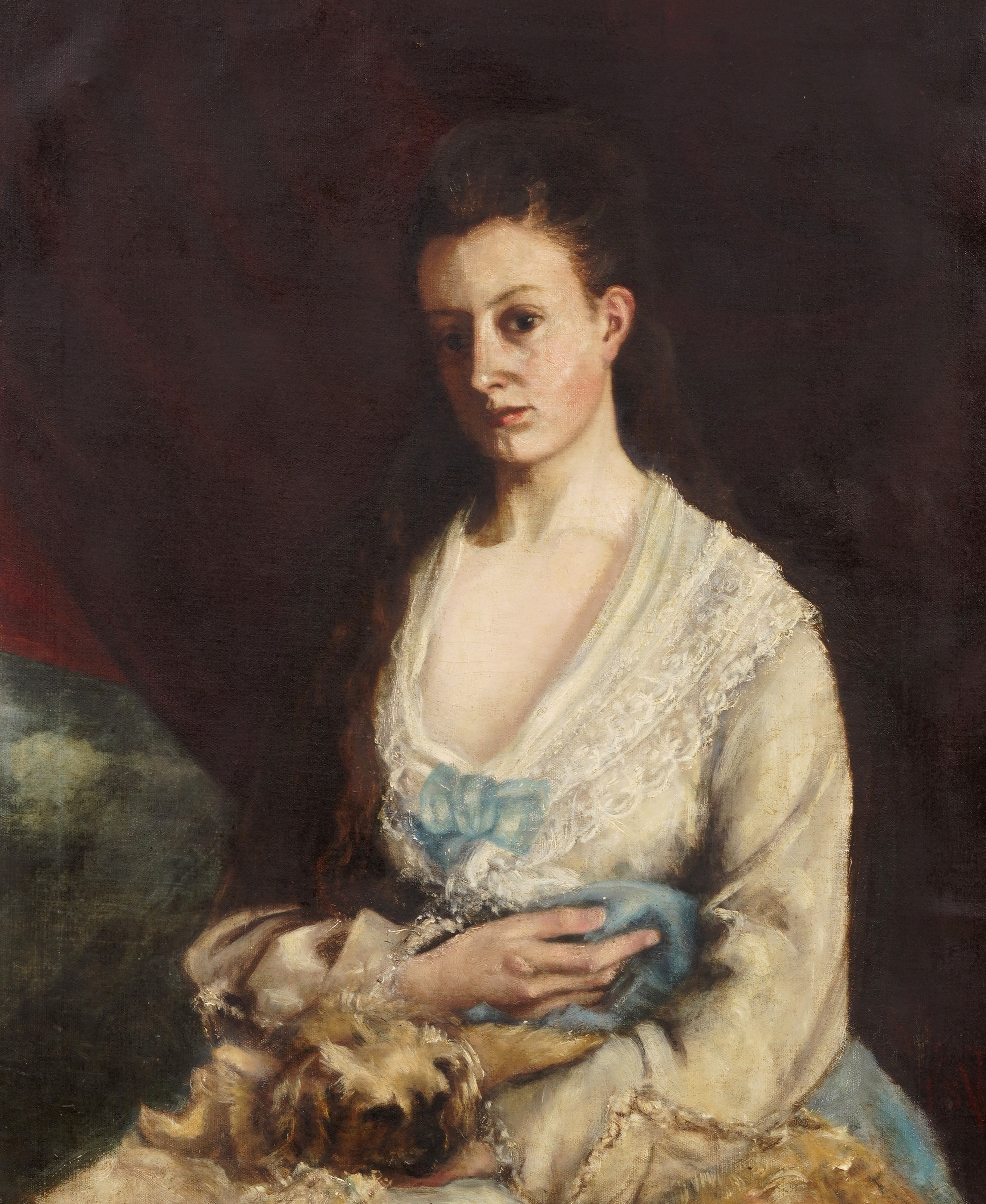 Scuola Inglese, Fine XIX Secolo Ritratto Femminile