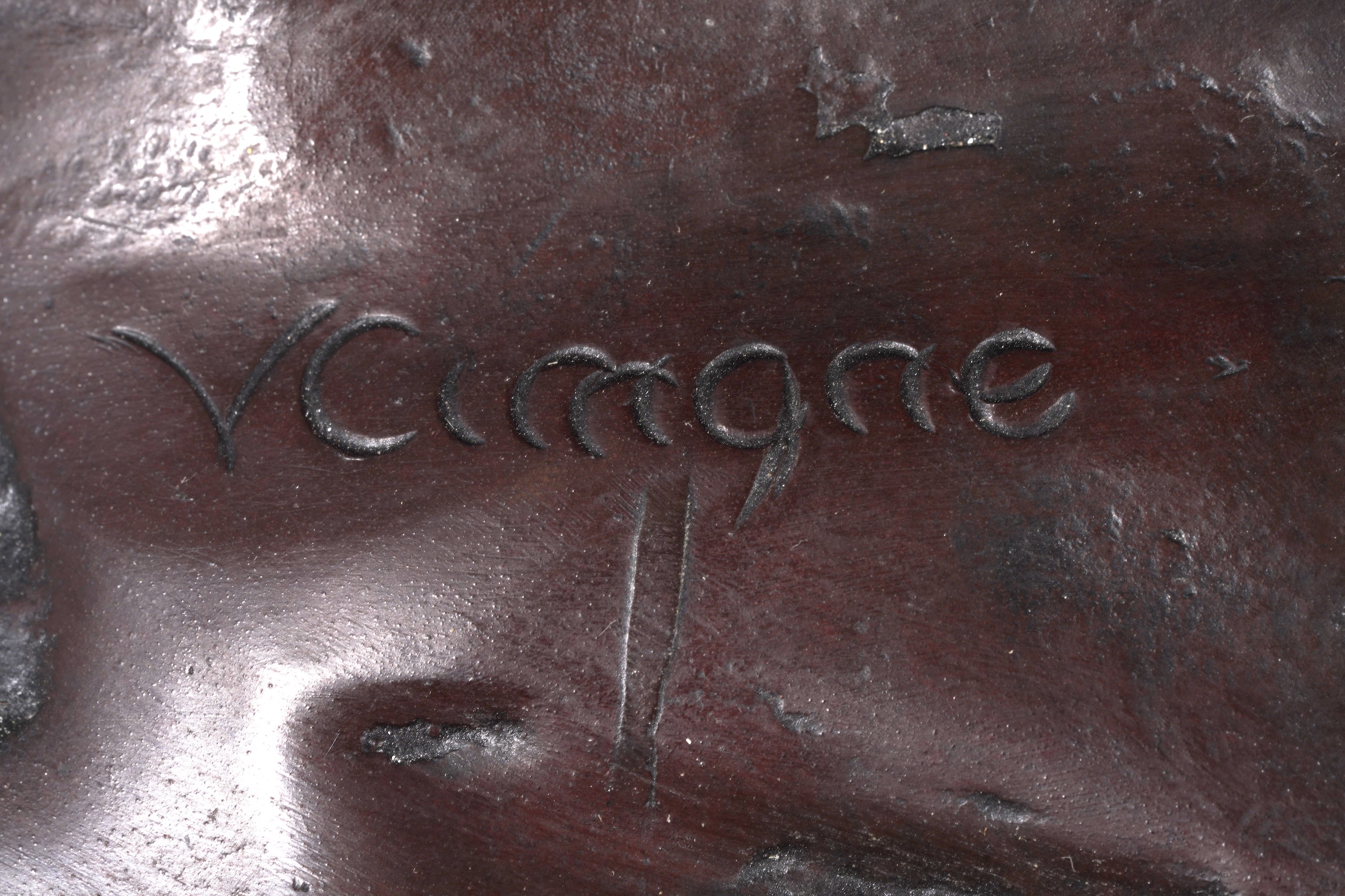 Ratto di Proserpina. Fonditore del XX Secolo, Firma V. Cimone