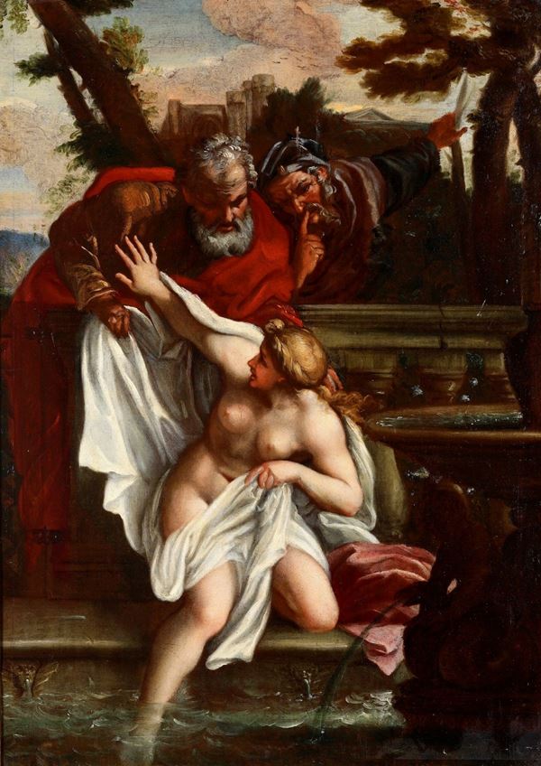 Scuola romana del XVII secolo Susanna e i vecchioni