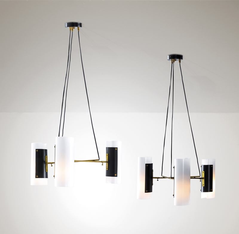 Stilux : Due lampade a sospensione  - Asta Design 200 - Cambi Casa d'Aste