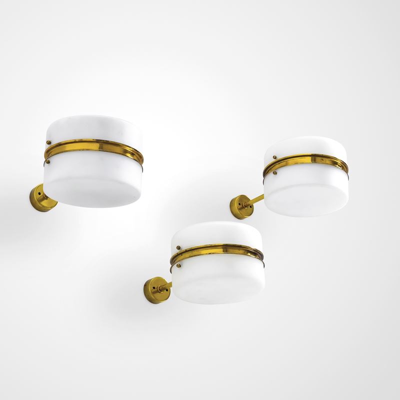 Stilnovo : Tre lampade a parete   - Auction Design 200 - Cambi Casa d'Aste