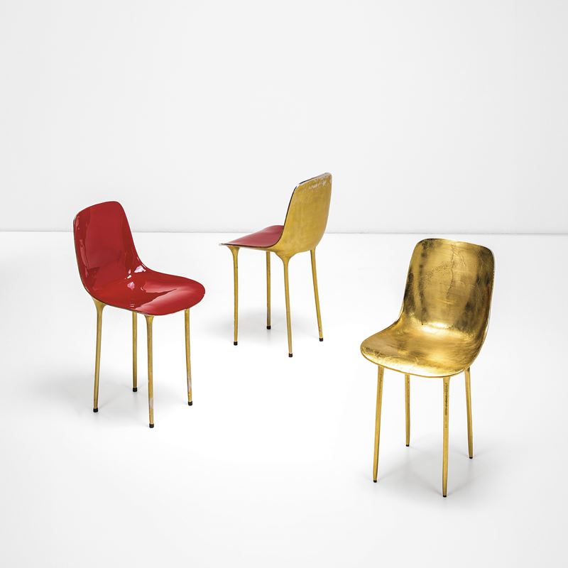Massimiliano Locatelli : Tre sedie mod. ML 1.2  - Auction Fine Design - Cambi Casa d'Aste