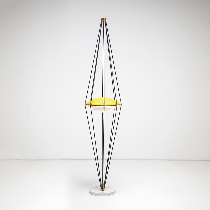 Angelo Lelii : Lampada da terra mod. 12628 Siluro.  - Auction Fine Design - Cambi Casa d'Aste