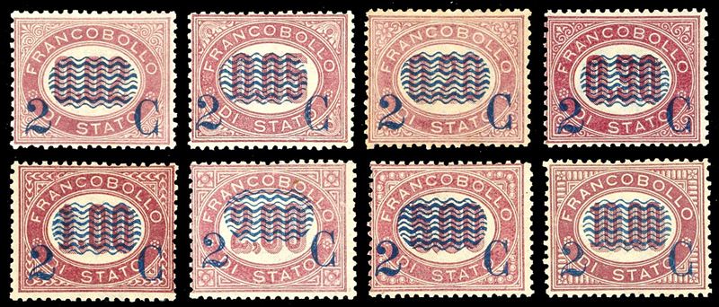 1878, Regno d’Italia, francobolli di servizio soprastampati con nuovo valore  - Auction Postal History and Philately - Cambi Casa d'Aste
