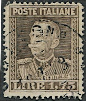 1929, Regno d’Italia, lire 1,75 V.E. III denti 13 1/2  - Asta Storia Postale e Filatelia - Cambi Casa d'Aste
