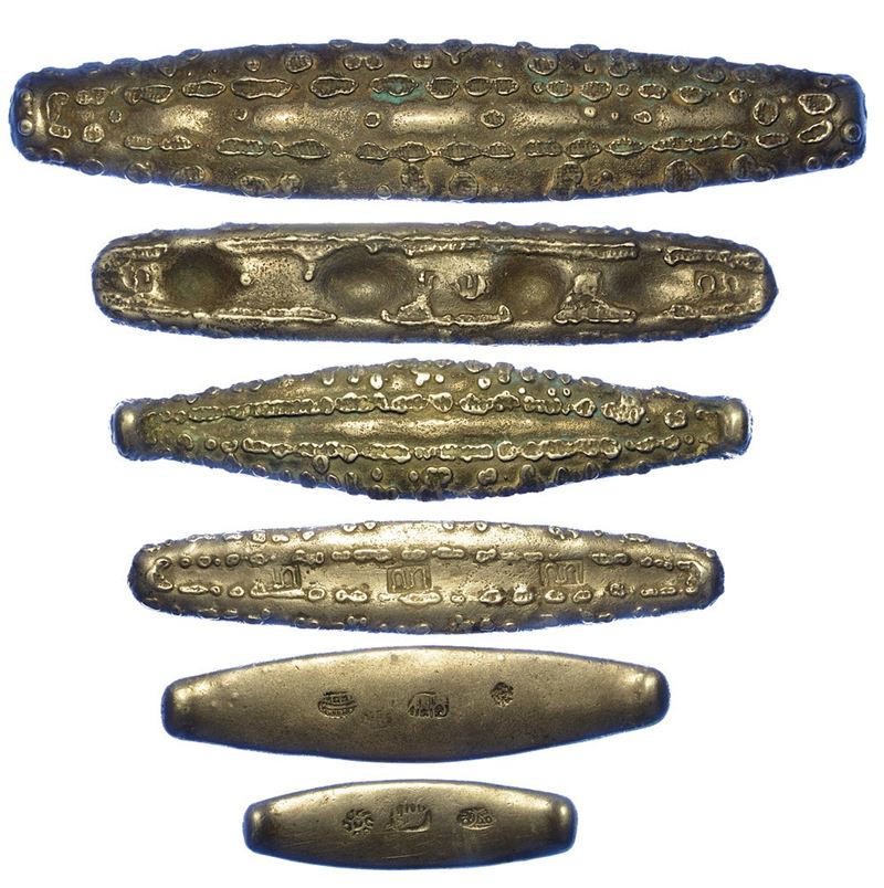 THAILANDIA. Lotto di sei monete.  - Auction Numismatics - I - Cambi Casa d'Aste