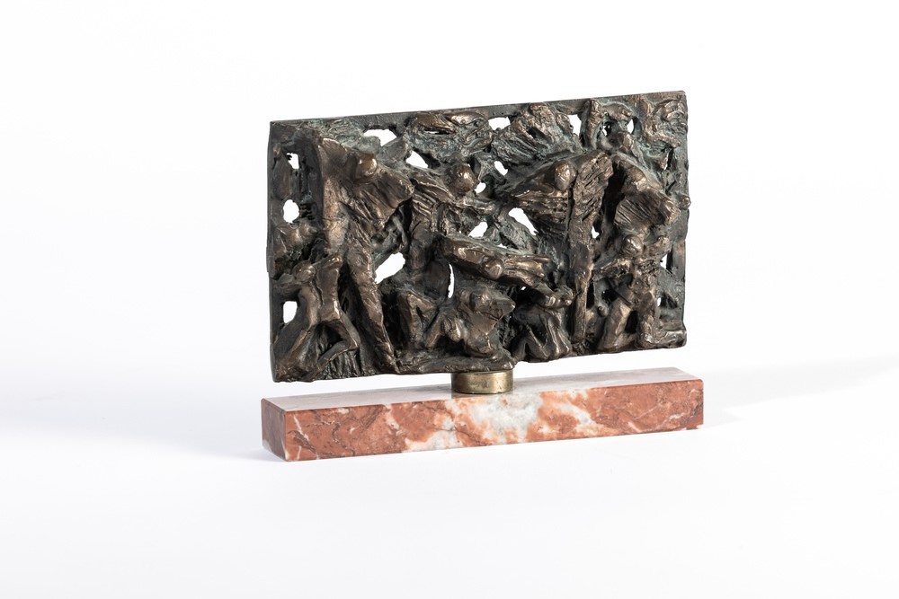 Franco Zazzeri - Scultura in bronzo con base in marmo