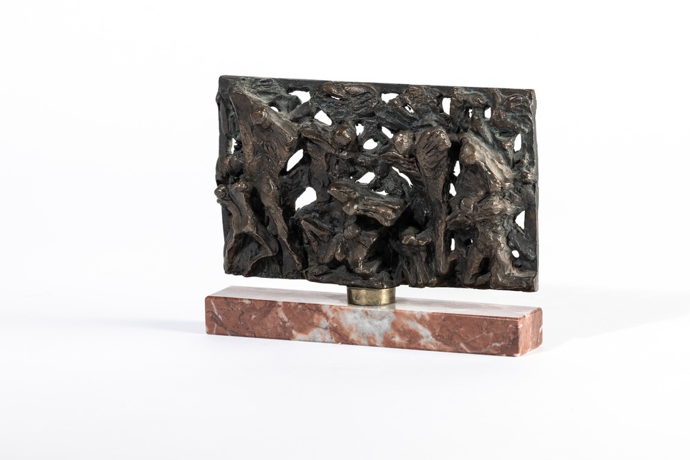 Franco Zazzeri - Scultura in bronzo con base in marmo