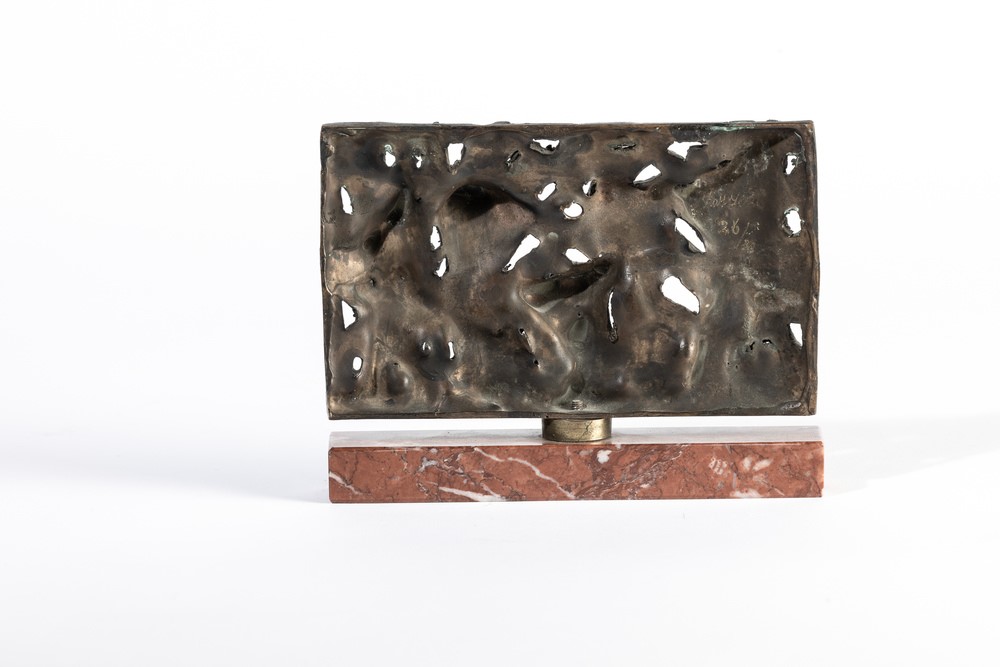 Franco Zazzeri - Scultura in bronzo con base in marmo