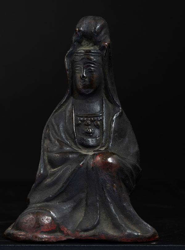 Figura di Guanyin in bronzo, Cina, XX secolo