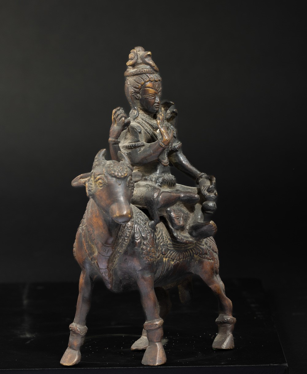 Figura di Krishna Yamari in Bronzo, Tibet, XIX Secolo