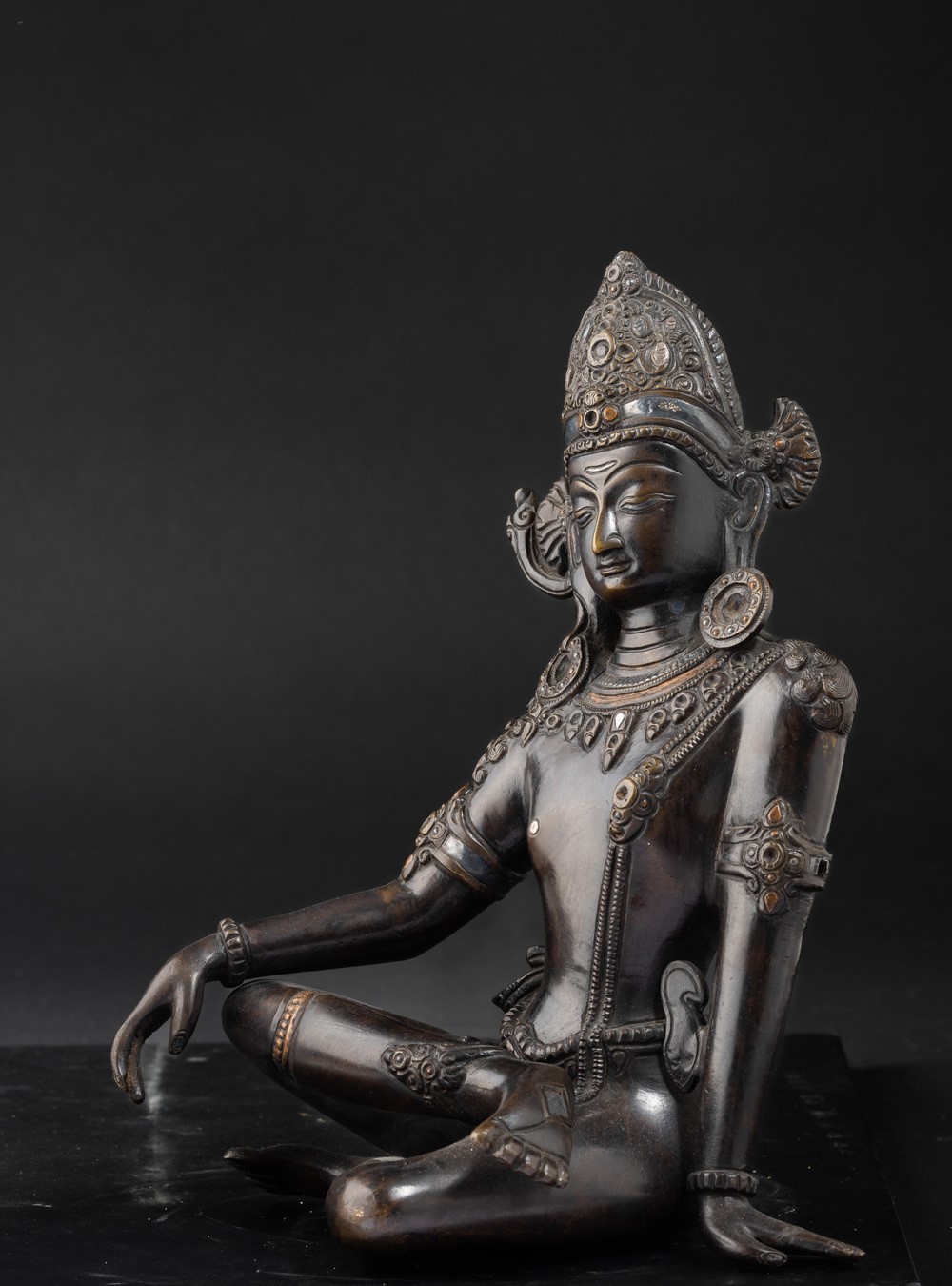 Figura di Tara in Bronzo, Nepal, XIX Secolo