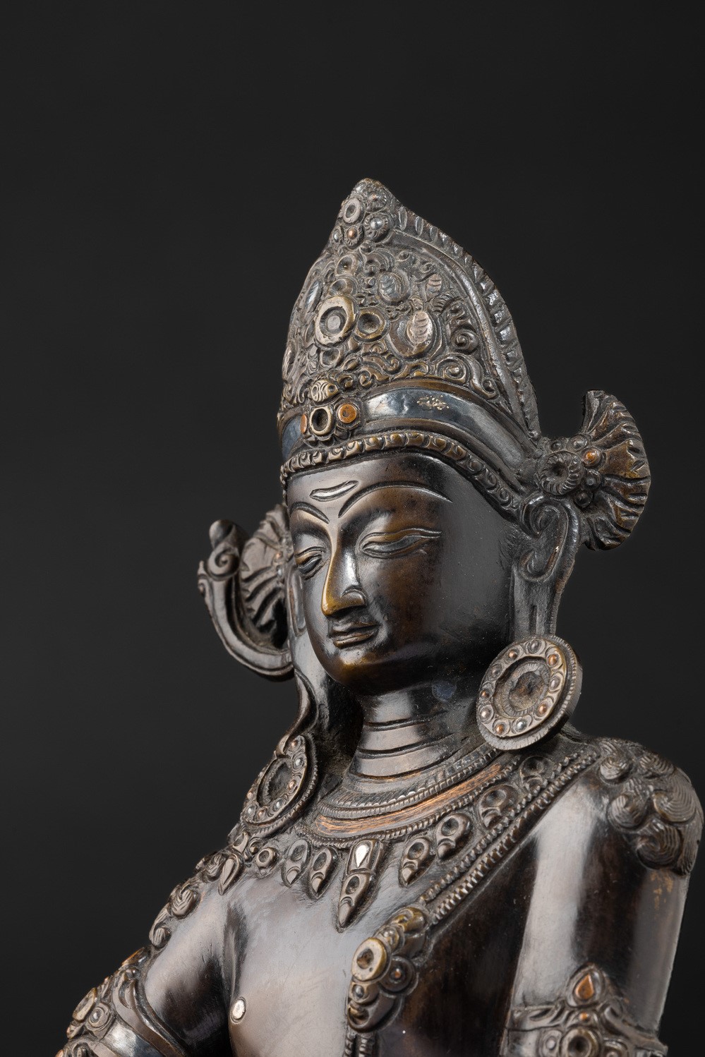 Figura di Tara in Bronzo, Nepal, XIX Secolo