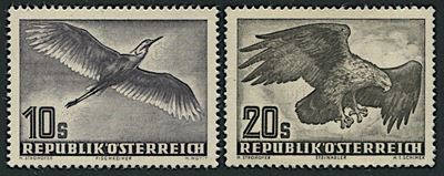 1950/1953, Austria, Posta Aerea, "uccelli in Volo"