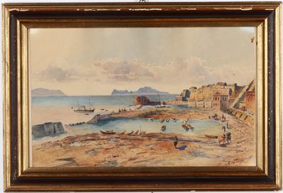 Max Khun (1838-1888) Veduta di Porto