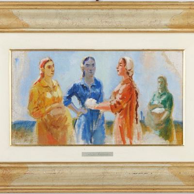 Nikolaj Karahan (1900-1970), Attribuito a Figure Femminili