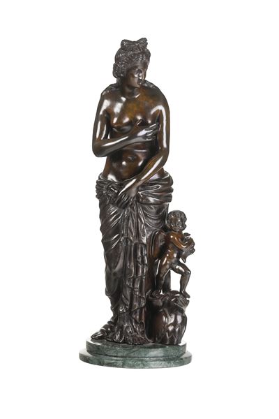Afrodite con Eros. Fonderia Chiurazzi, Napoli, XX Secolo