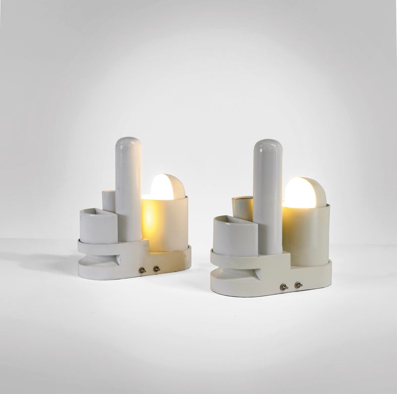 Gae Aulenti : Due lampade da tavolo mod. Rimorchiatore  - Auction Design 200 - Cambi Casa d'Aste
