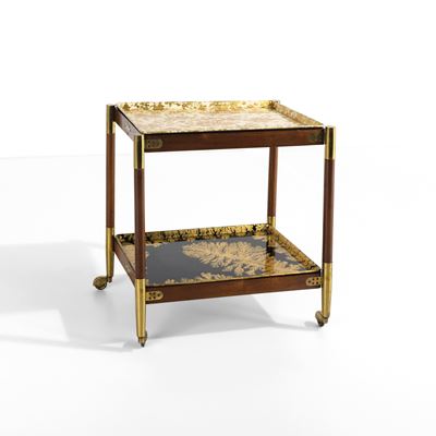 Carrello Pieghevole a Due Vassoi Estraibii.