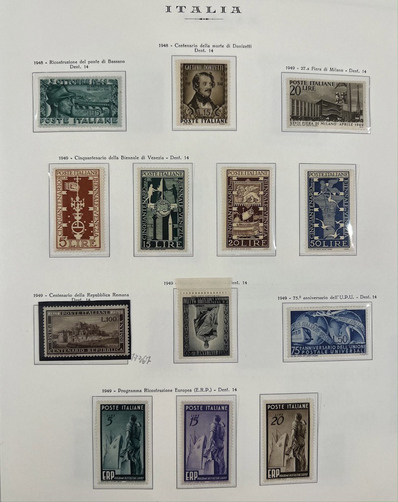 1945/1973, Repubblica Italiana, Collezione Completa Nuova