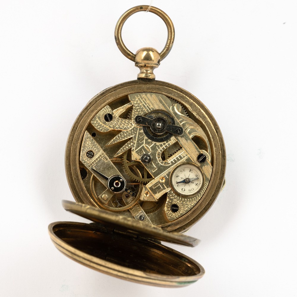 Orologio da Tasca con Bussola sul Movimento