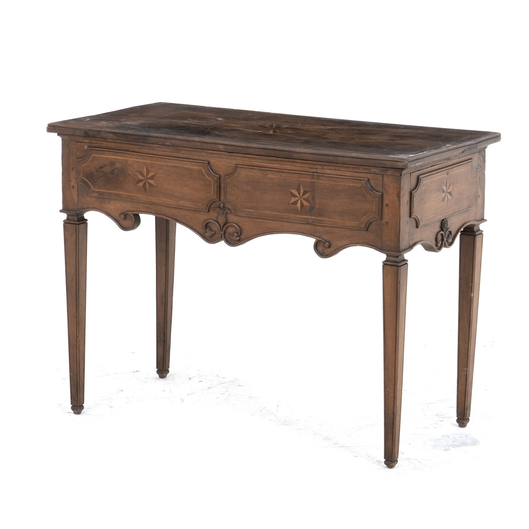 Scrittoio in Legno con Piano Intarsiato