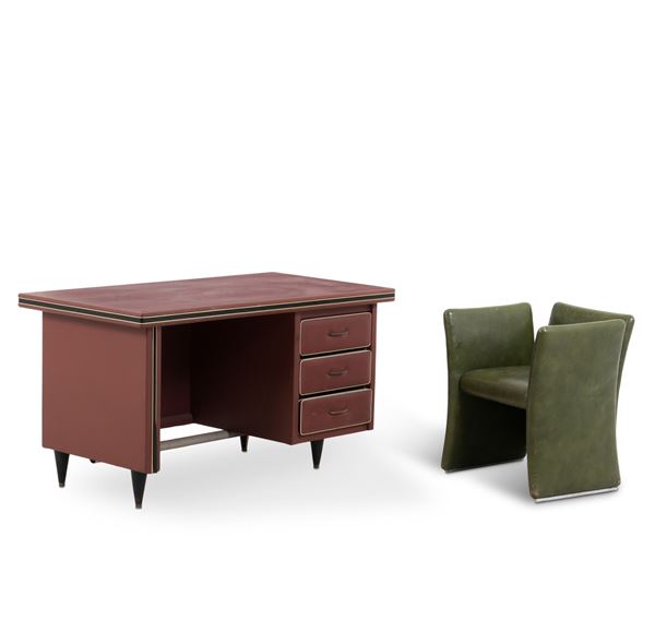 Scrivania con poltrona