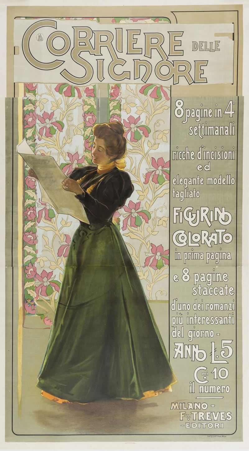 Anonimo : Il Corriere delle Signore - Milano  - Asta Manifesti d'Epoca - Cambi Casa d'Aste