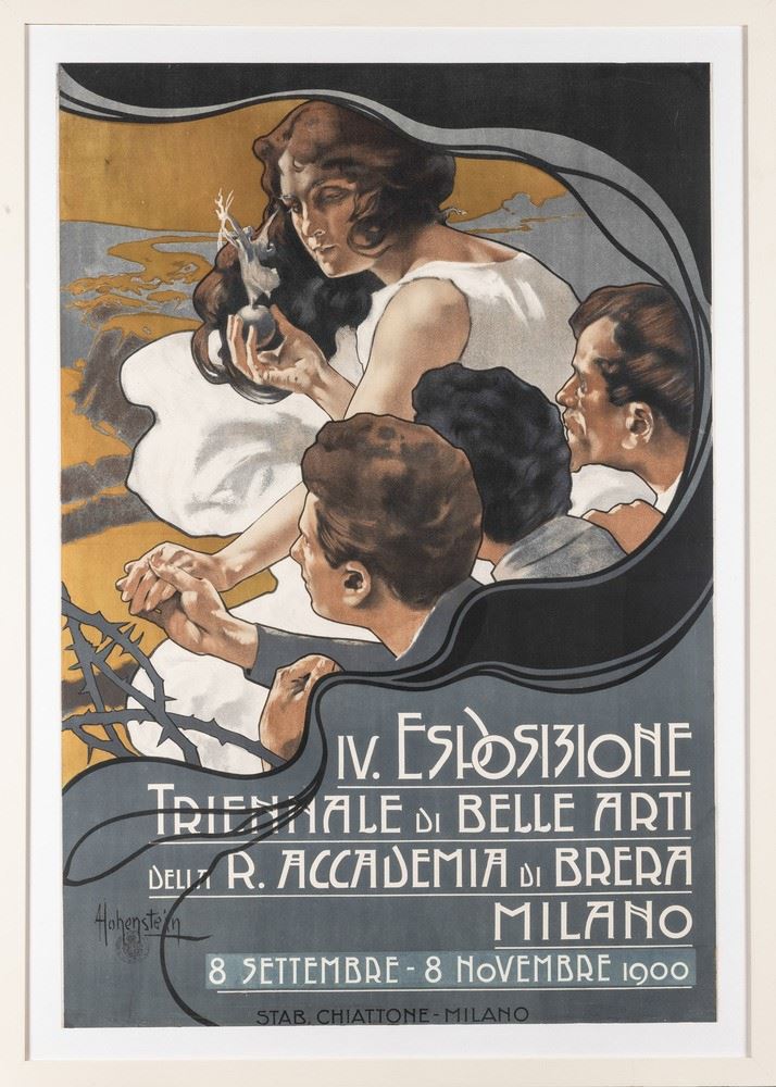 Adolf Hohenstein : IV Esposizione Triennale - Belle Arti, Accademia di Brera, Milano.  - Auction Vintage Posters - Cambi Casa d'Aste