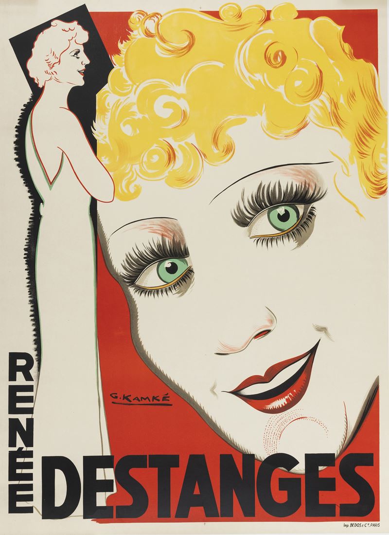 G. Kamk&#233; : Renée Destange  - Auction Vintage Posters - Cambi Casa d'Aste