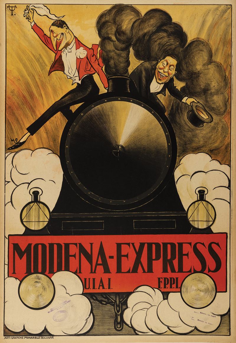 Umberto Tirelli : Modena Express  - Auction Vintage Posters - Cambi Casa d'Aste