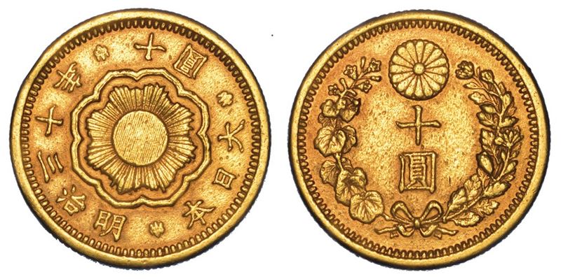 GIAPPONE. MUTSUHITO, 1867-1912. 10 Yen A. 30 (1897).  - Asta Numismatica - I - Cambi Casa d'Aste