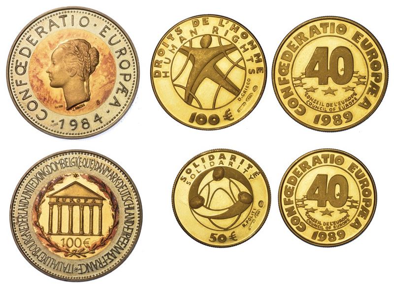 CONFEDERAZIONE EUROPEA. Lotto di tre monete.  - Auction Numismatics - I - Cambi Casa d'Aste