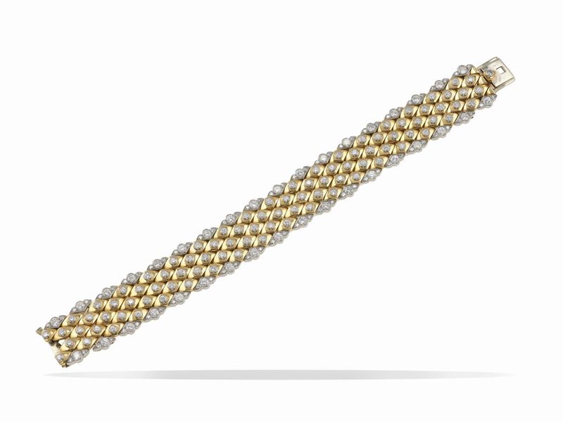 Diamond and gold bracelet  - Auction Fine Jewels - Cambi Casa d'Aste
