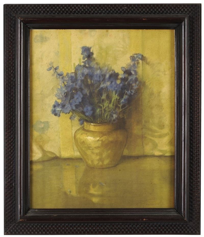 Natura morta con vaso di fiori, firmato Gariboldi  - Asta Dipinti del XIX e XX secolo - Cambi Casa d'Aste