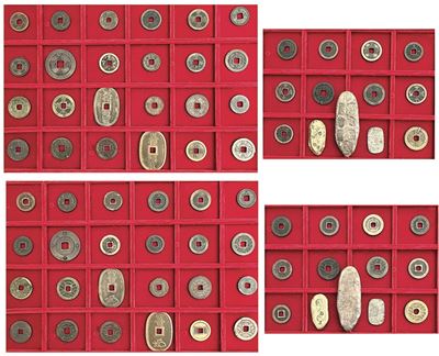 Giappone - Periodo Edo, 1603-1868. Lotto di 37 Monete.
