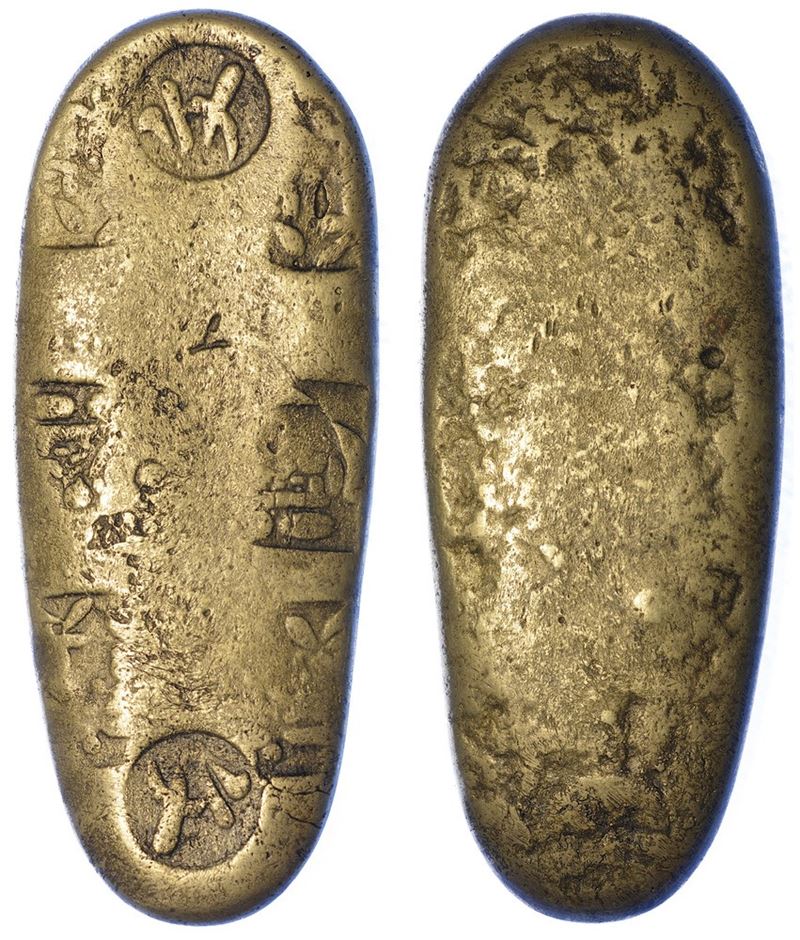 GIAPPONE - ERA BUNSEI, 1820-1837. Chogin.  - Asta Numismatica - I - Cambi Casa d'Aste