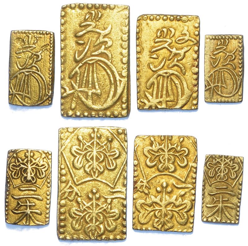 GIAPPONE - PERIODO EDO, 1603-1868. Lotto di quattro monete.  - Asta Numismatica - I - Cambi Casa d'Aste