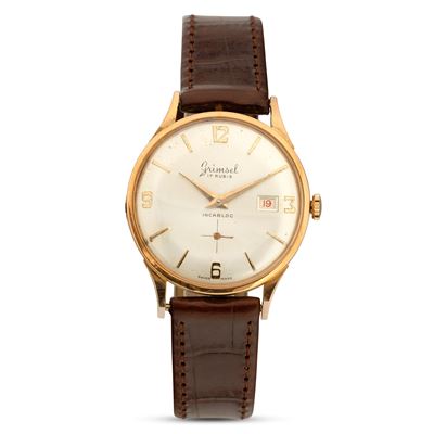 Solo Tempo in Oro 18k, Carica Manuale con Datario, Quadrante Argentè Indici Applicati, 34 MM