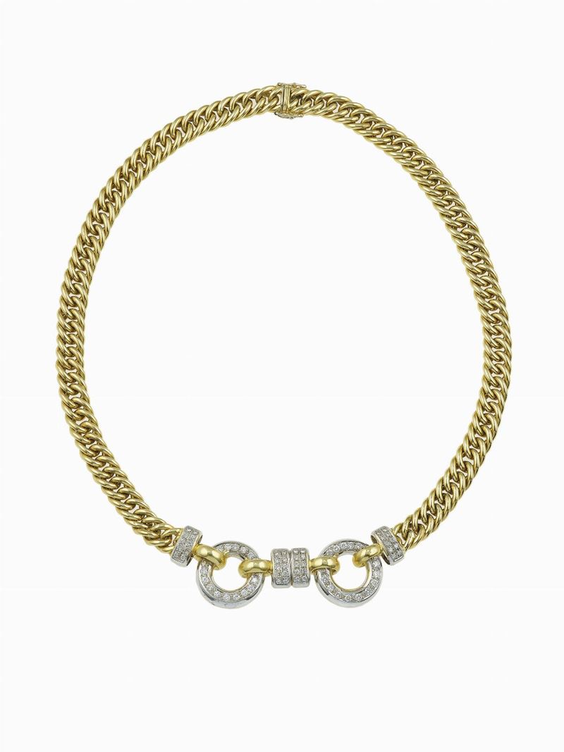 Diamond and gold necklace  - Auction Fine Jewels - Cambi Casa d'Aste