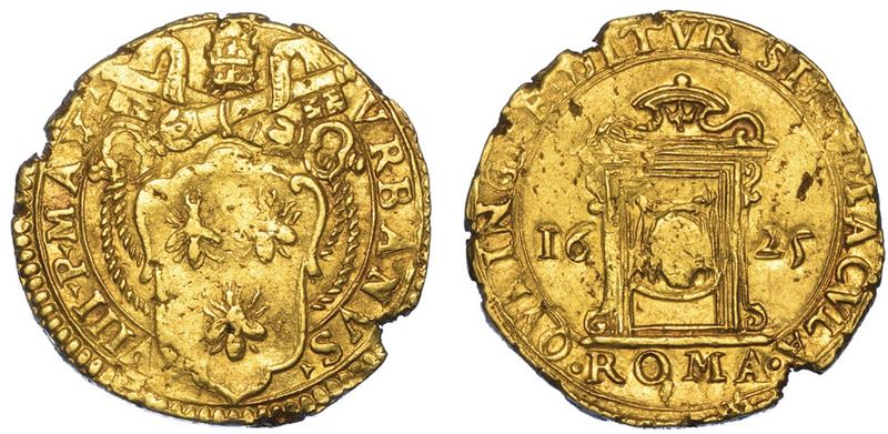 ROMA. URBANO VIII, 1623-1644. Scudo d'oro 1625.  - Asta Numismatica - I - Cambi Casa d'Aste
