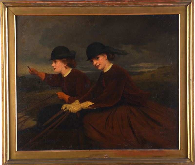 James Hayllar : On The Downs  - olio su tela - Auction Painting of the XIX-XX century - Cambi Casa d'Aste